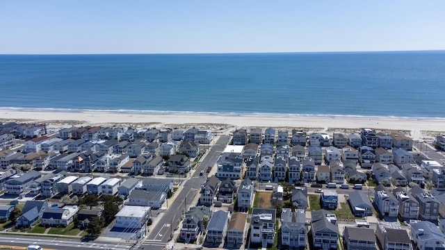5513 W Ave Fl 1St, Ocean City, NJ 08226 - birds eye view of property featuring a beach view, a water view, and a residential view