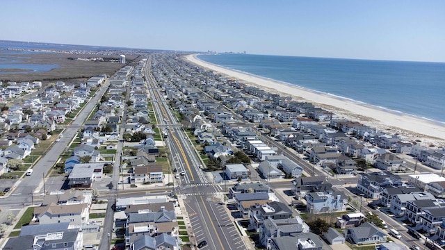 5513 W Ave Fl 1St, Ocean City, NJ 08226 - birds eye view of property featuring a beach view and a water view
