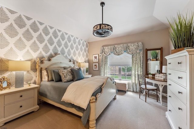 220 Ivy Rd, Egg Harbor Township, NJ 08234 - bedroom featuring vaulted ceiling and light colored carpet