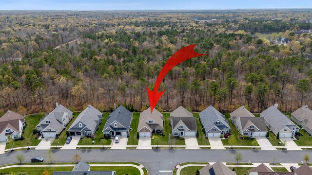 220 Ivy Rd, Egg Harbor Township, NJ 08234 - drone / aerial view with a residential view and a wooded view