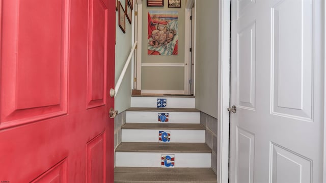 view of stairs