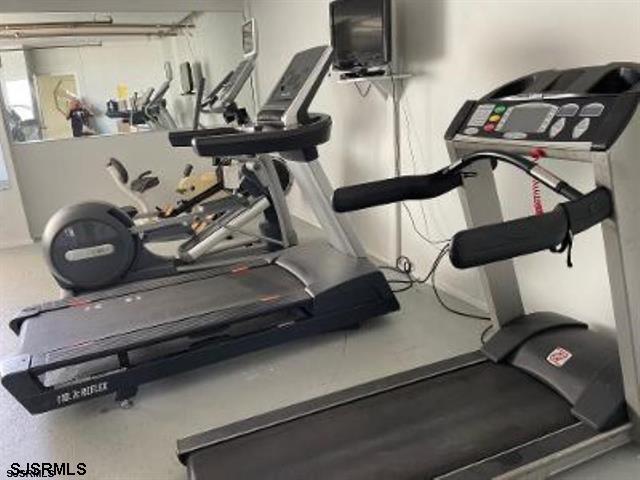 view of exercise area