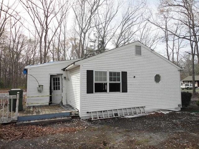 129 Bayberry Ave, Egg Harbor Township, NJ 08234 - rear view of house featuring a wooden deck