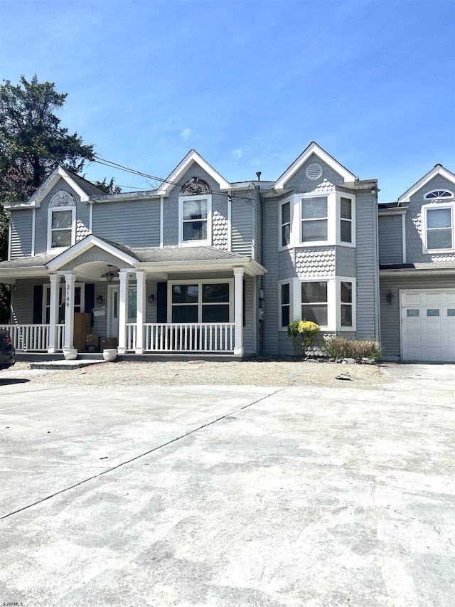 view of front of home with a porch