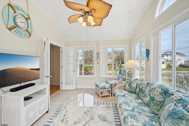 sunroom / solarium with a healthy amount of sunlight