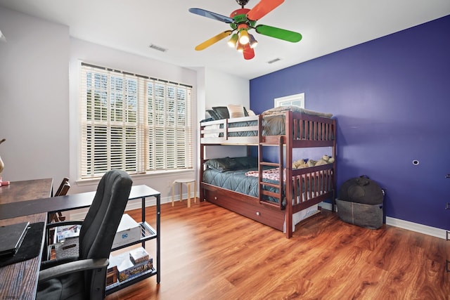 104 Van Sant Ave, Linwood, NJ 08221 - bedroom featuring baseboards, wood finished floors, and visible vents