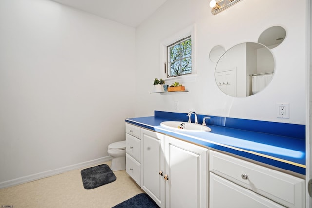 104 Van Sant Ave, Linwood, NJ 08221 - full bathroom featuring vanity, baseboards, and toilet