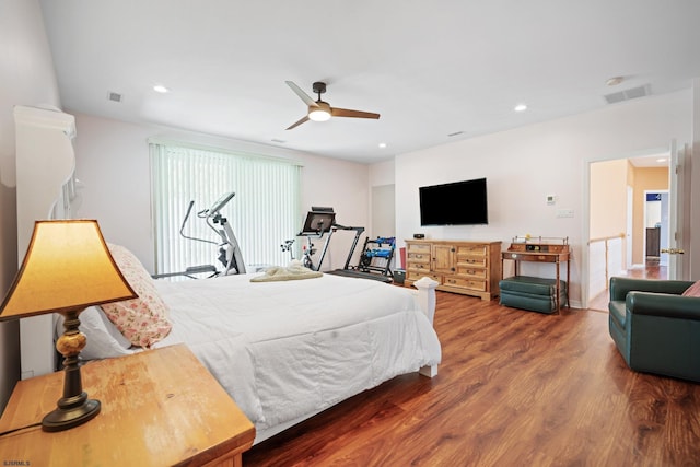 104 Van Sant Ave, Linwood, NJ 08221 - bedroom featuring recessed lighting, visible vents, and wood finished floors