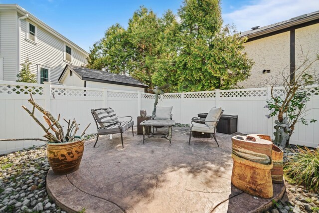 104 Van Sant Ave, Linwood, NJ 08221 - view of patio with a fenced backyard
