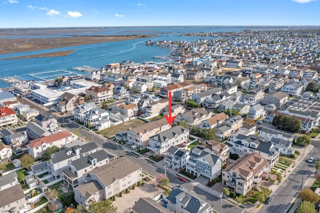 111 N Madison Ave Unit 2, Margate, NJ 08402 - aerial view featuring a water view