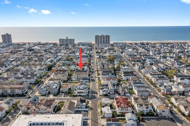 111 N Madison Ave Unit 2, Margate, NJ 08402 - aerial view with a residential view and a water view