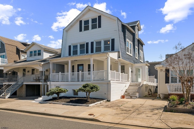3 N Surrey Ave, Ventnor, NJ 08406 - view of front facade featuring stairs and a porch