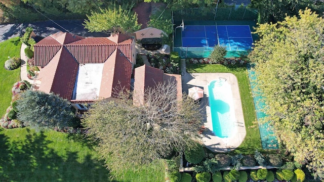 birds eye view of property