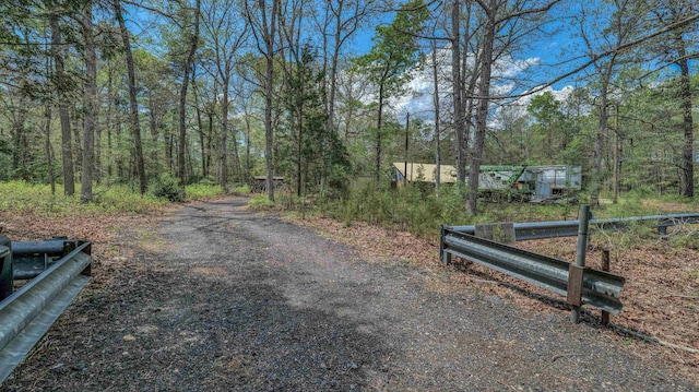 view of street with a view of trees