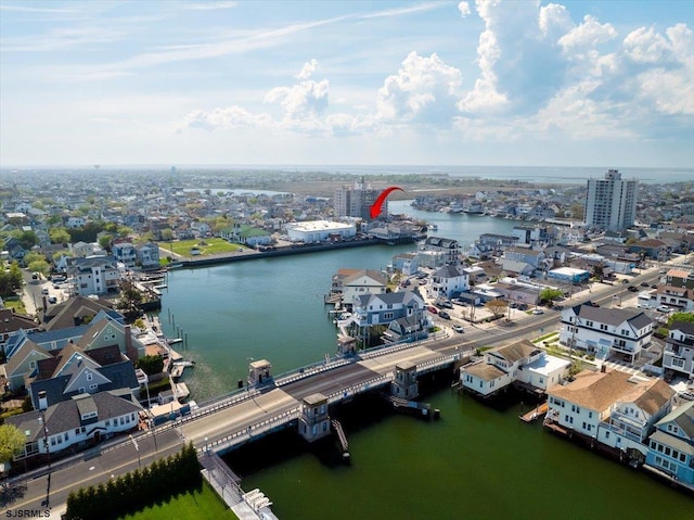 6104B Monmouth Ave, Ventnor, NJ 08406 - drone / aerial view featuring a water view