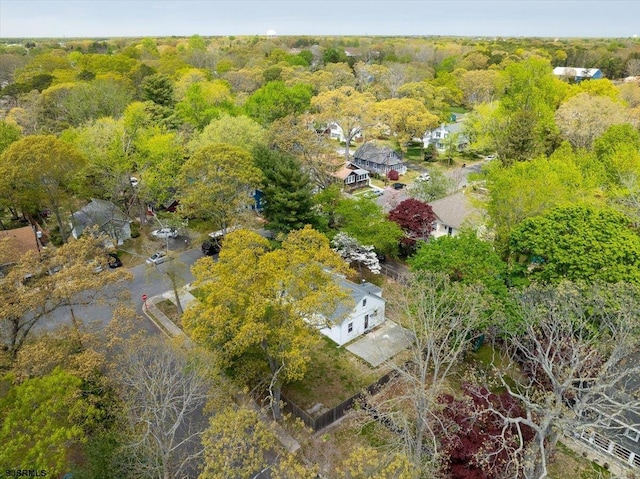626 1st St, Northfield, NJ 08225 - birds eye view of property featuring a wooded view