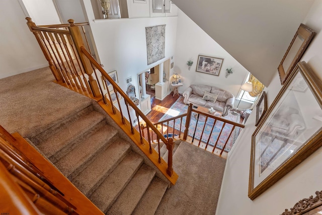 711 Falcon Crest Pl, Smithville, NJ 08205 - stairs featuring carpet floors