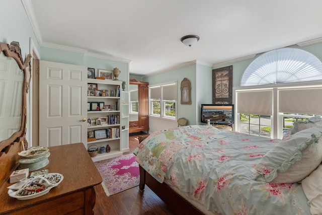 711 Falcon Crest Pl, Smithville, NJ 08205 - bedroom featuring ornamental molding and wood finished floors