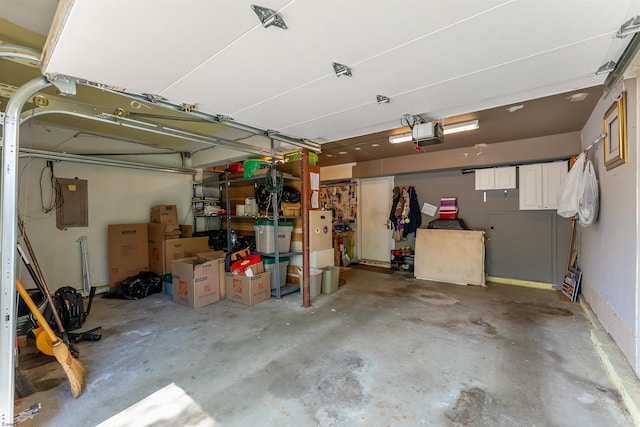 711 Falcon Crest Pl, Smithville, NJ 08205 - garage with a garage door opener and electric panel