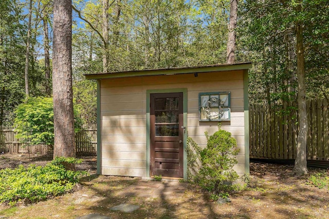 711 Falcon Crest Pl, Smithville, NJ 08205 - view of outdoor structure with fence and an outbuilding