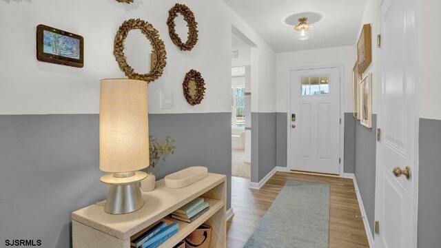 122 Hilton Ct, Egg Harbor Township, NJ 08234 - foyer with light wood-style floors and baseboards