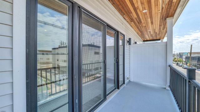 view of balcony
