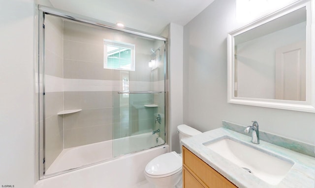 933 Oak Grv, Linwood, NJ 08221 - full bathroom with vanity, combined bath / shower with glass door, and toilet