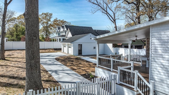 933 Oak Grv, Linwood, NJ 08221 - view of home's exterior featuring concrete driveway and fence private yard