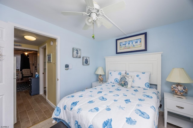 921 Wesley Ave Unit B21, Ocean City, NJ 08226 - bedroom with baseboards and a ceiling fan