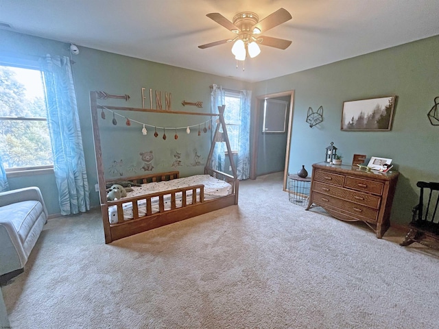 7 Staples Ct, Beesleys Point, NJ 08223 - bedroom featuring carpet and a ceiling fan