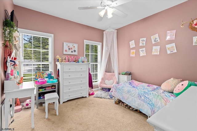 5905 Hickory St, Mays Landing, NJ 08330 - carpeted bedroom featuring ceiling fan
