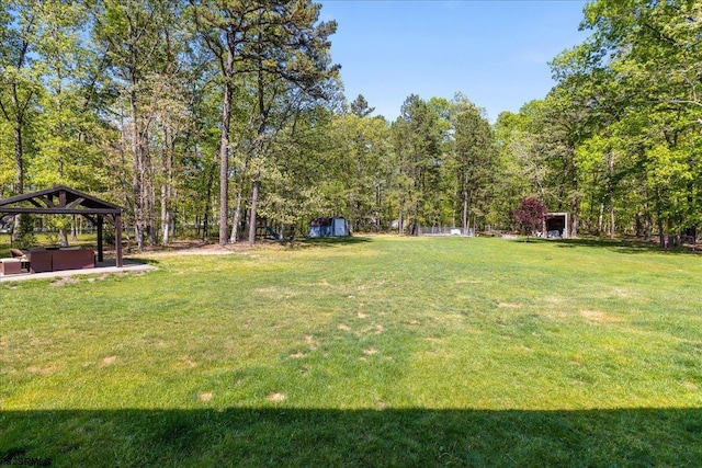 5905 Hickory St, Mays Landing, NJ 08330 - view of green lawn featuring a gazebo