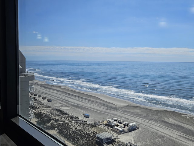 water view featuring local beach