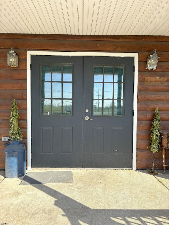 view of exterior entry