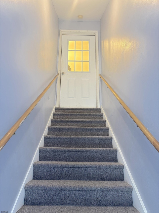 view of staircase