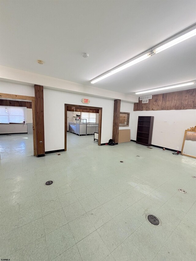 garage featuring baseboards