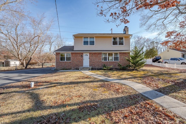 464 S Ash Ave, Galloway Township, NJ 08205 - traditional-style house with a chimney and brick siding