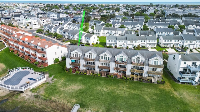 aerial view of residential area