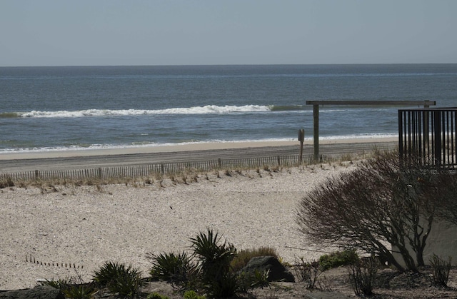 water view with fence and local beach