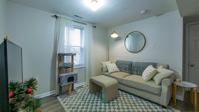 14 N Hillside Ave, Ventnor, NJ 08406 - living area with wood finished floors and baseboards