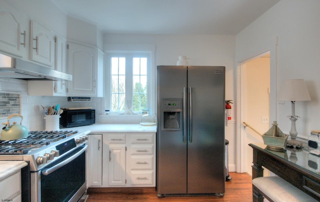 15 N Douglas Ave, Margate, NJ 08402 - kitchen featuring appliances with stainless steel finishes, white cabinetry, and light countertops