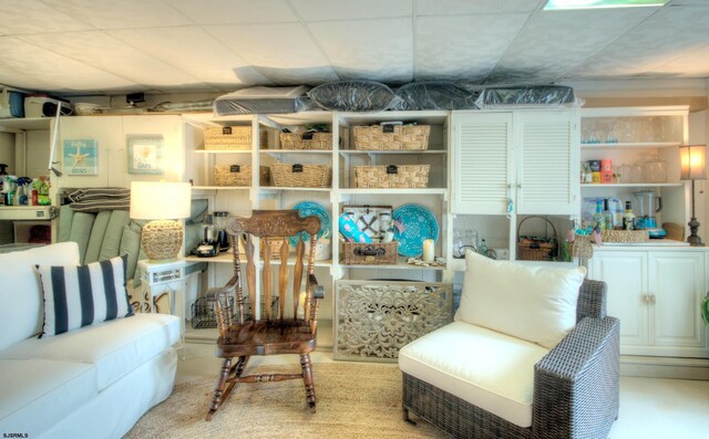 15 N Douglas Ave, Margate, NJ 08402 - living room with a drop ceiling
