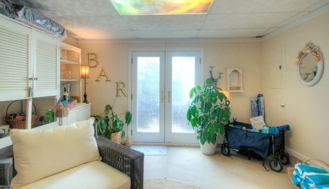 15 N Douglas Ave, Margate, NJ 08402 - living room with french doors