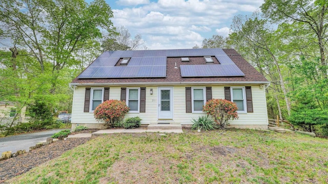 31 English Ln, Egg Harbor Township, NJ 08234 - view of front of home featuring roof mounted solar panels and a shingled roof