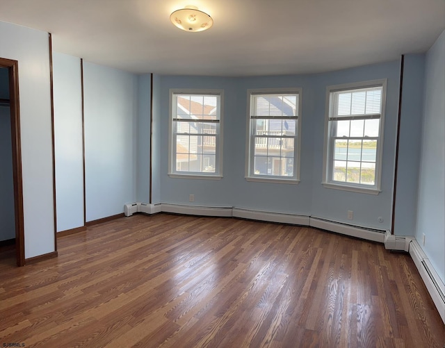 2910 Sunset Ave, Atlantic City, NJ 08401 - unfurnished bedroom featuring dark wood-type flooring, baseboards, and baseboard heating
