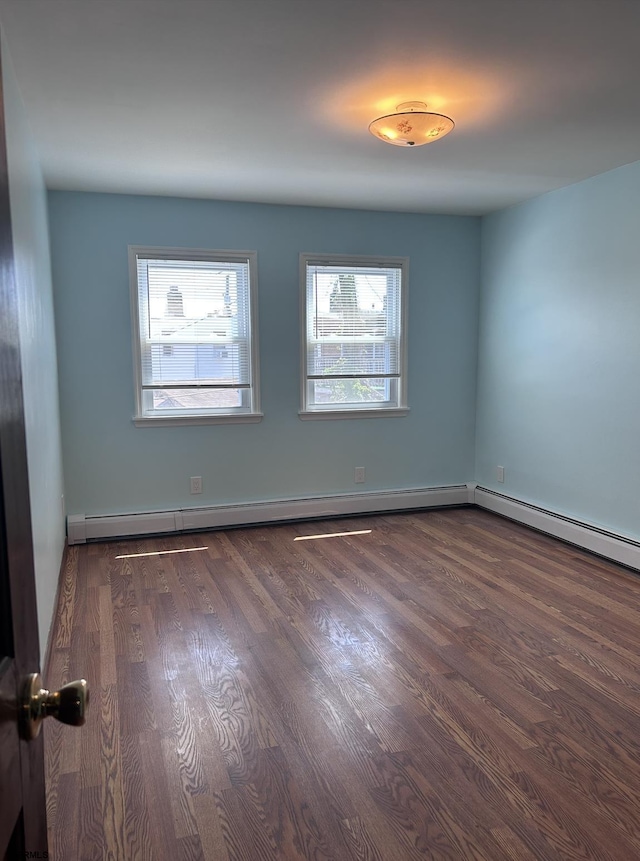 2910 Sunset Ave, Atlantic City, NJ 08401 - spare room featuring baseboard heating and wood finished floors