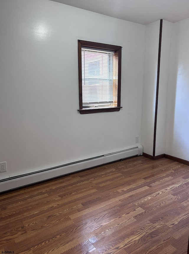 2910 Sunset Ave, Atlantic City, NJ 08401 - empty room with a baseboard radiator and wood finished floors