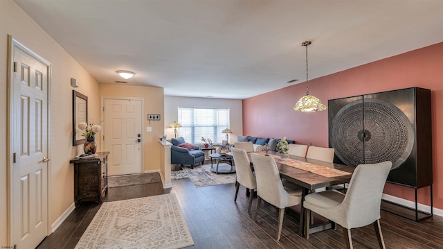 628 E Regency Dr Unit 628, Galloway Township, NJ 08205 - dining room featuring dark wood-style flooring and baseboards