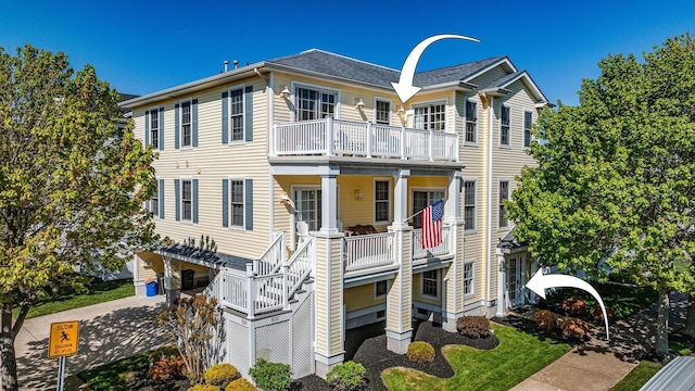 802 Coolidge Rd Unit 2, Ocean City, NJ 08226 - view of front of house with a balcony