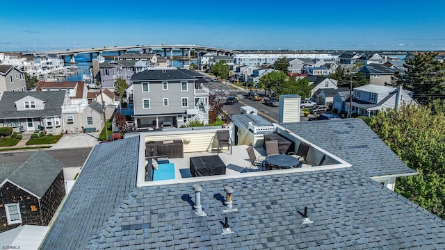 802 Coolidge Rd Unit 2, Ocean City, NJ 08226 - bird's eye view of a pool area